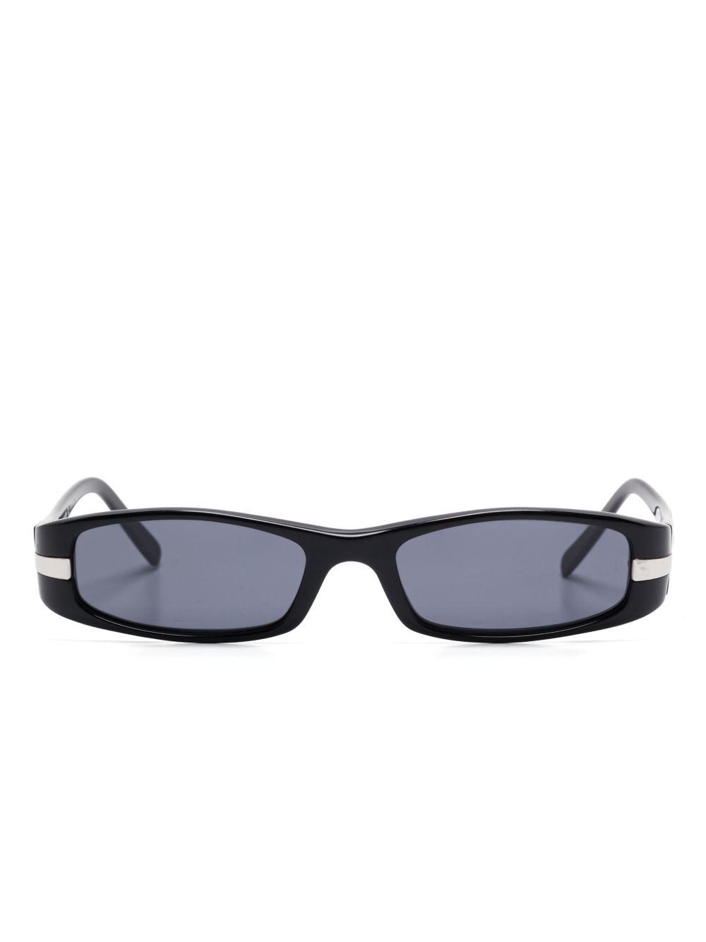 Prada Pre-Owned 长方形框太阳眼镜（典藏款） - 黑色