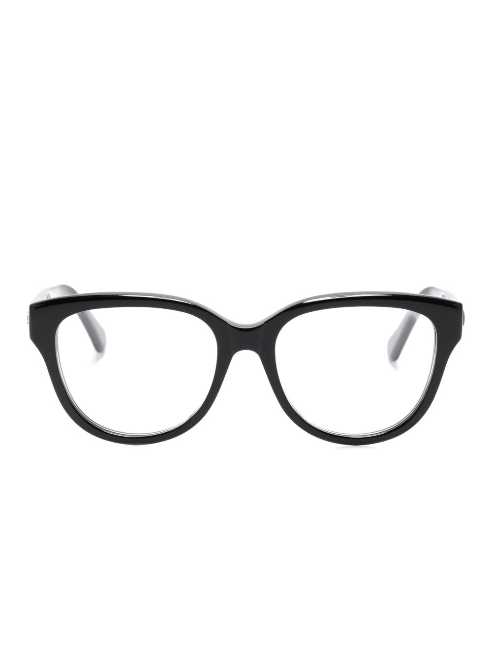 Chloé Eyewear logo压纹方框眼镜 - 黑色