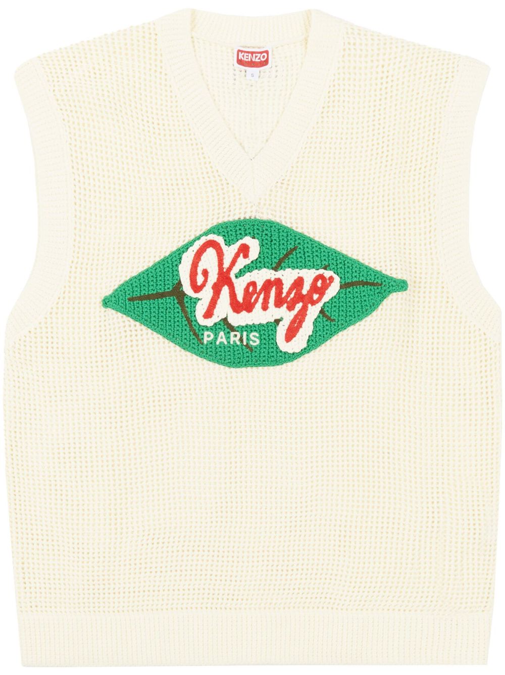 Kenzo Fruit Stickers Beige 毛衣背心 - 中性色
