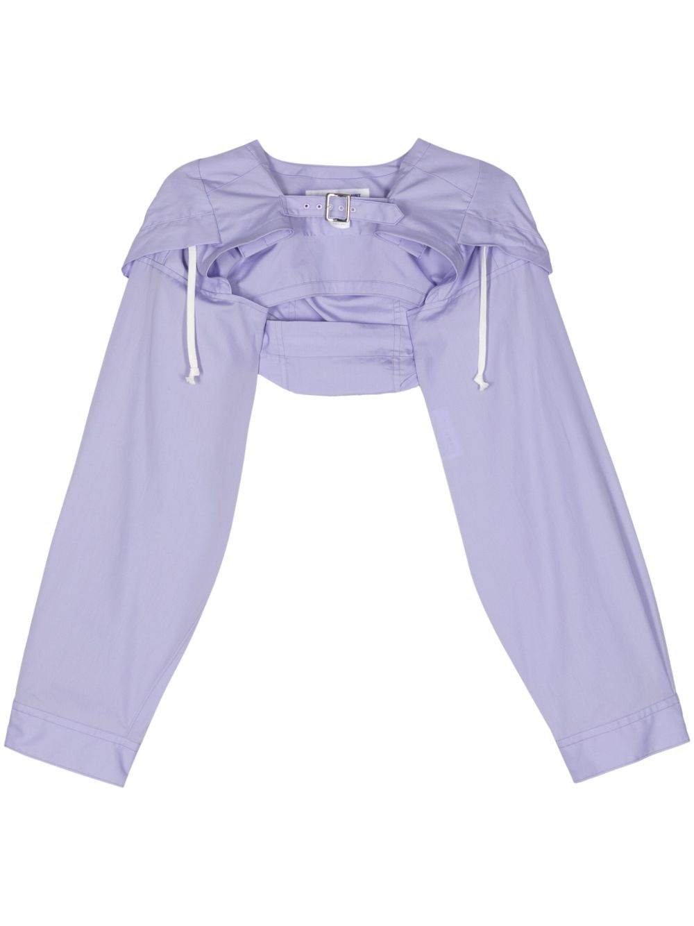 Comme Des Garçons Shirt 连帽短款棉夹克 - 紫色