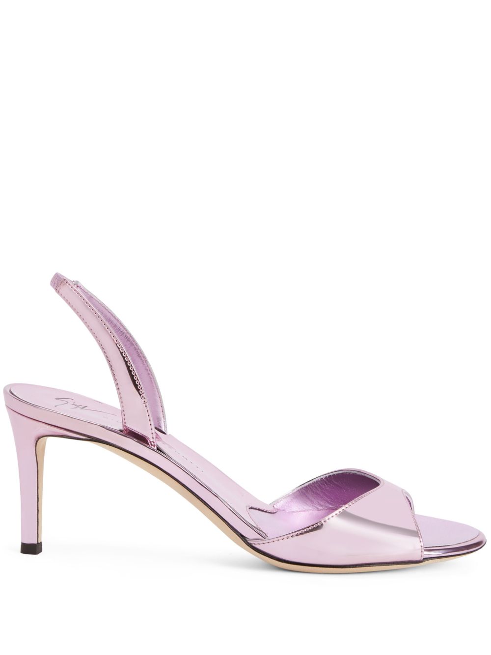 Giuseppe Zanotti Lilibeth 金属感中跟凉鞋 - 粉色
