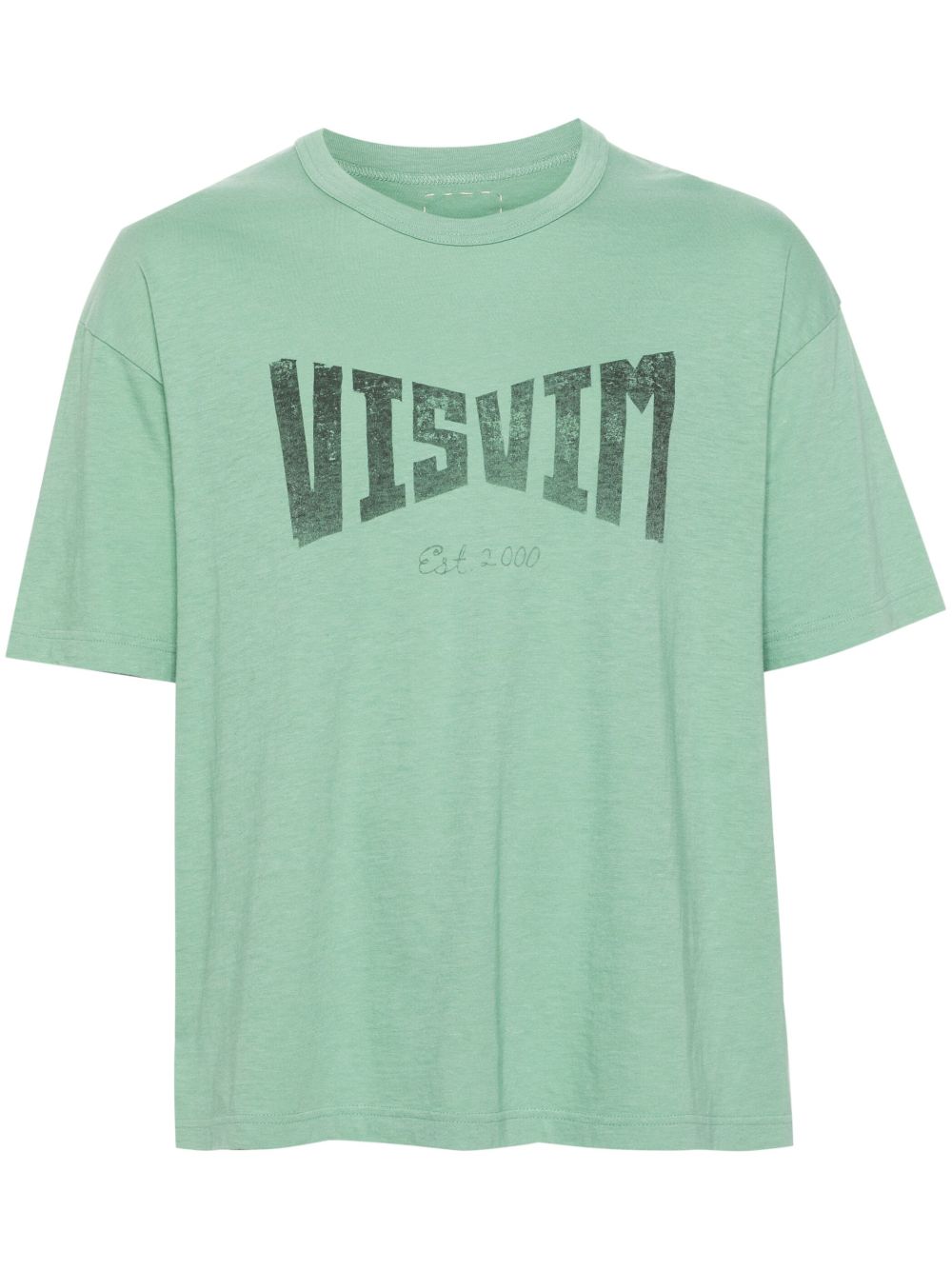 visvim Heritage logo印花T恤 - 绿色