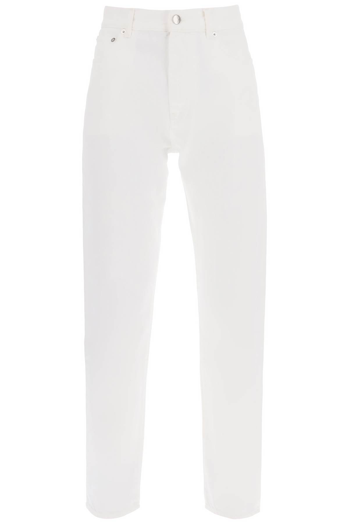 Loulou Studio Cropped Straight Cut Jeans