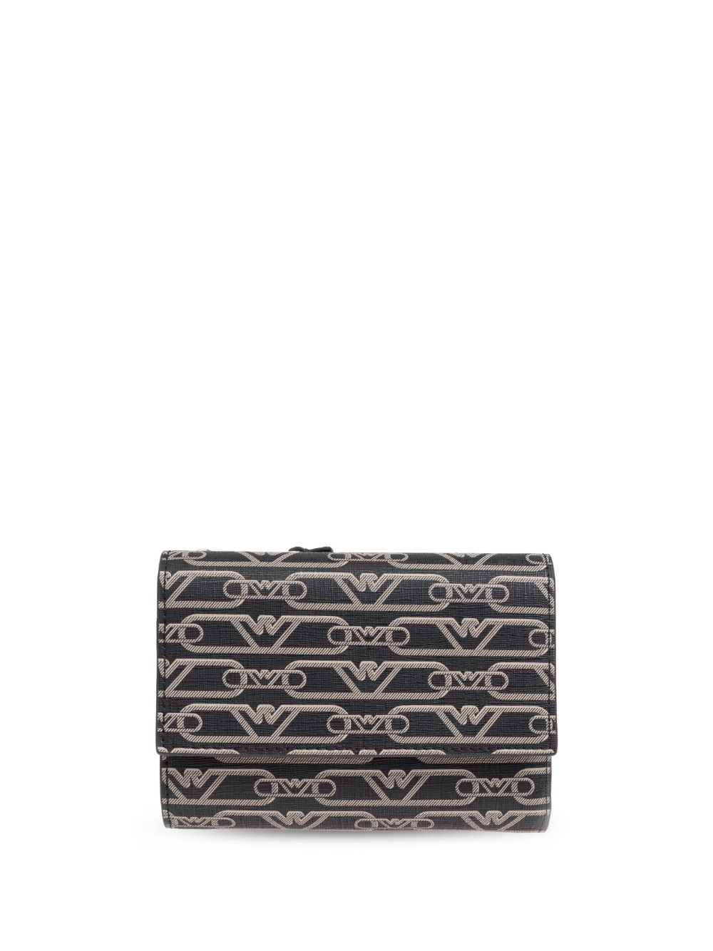 Emporio Armani 经典logo钱包 - 黑色