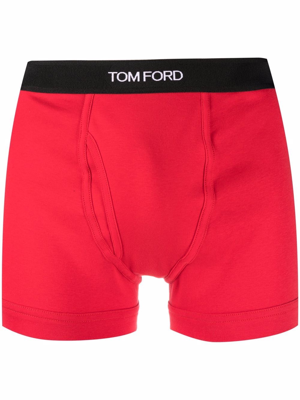 TOM FORD logo裤腰四角裤 - 红色