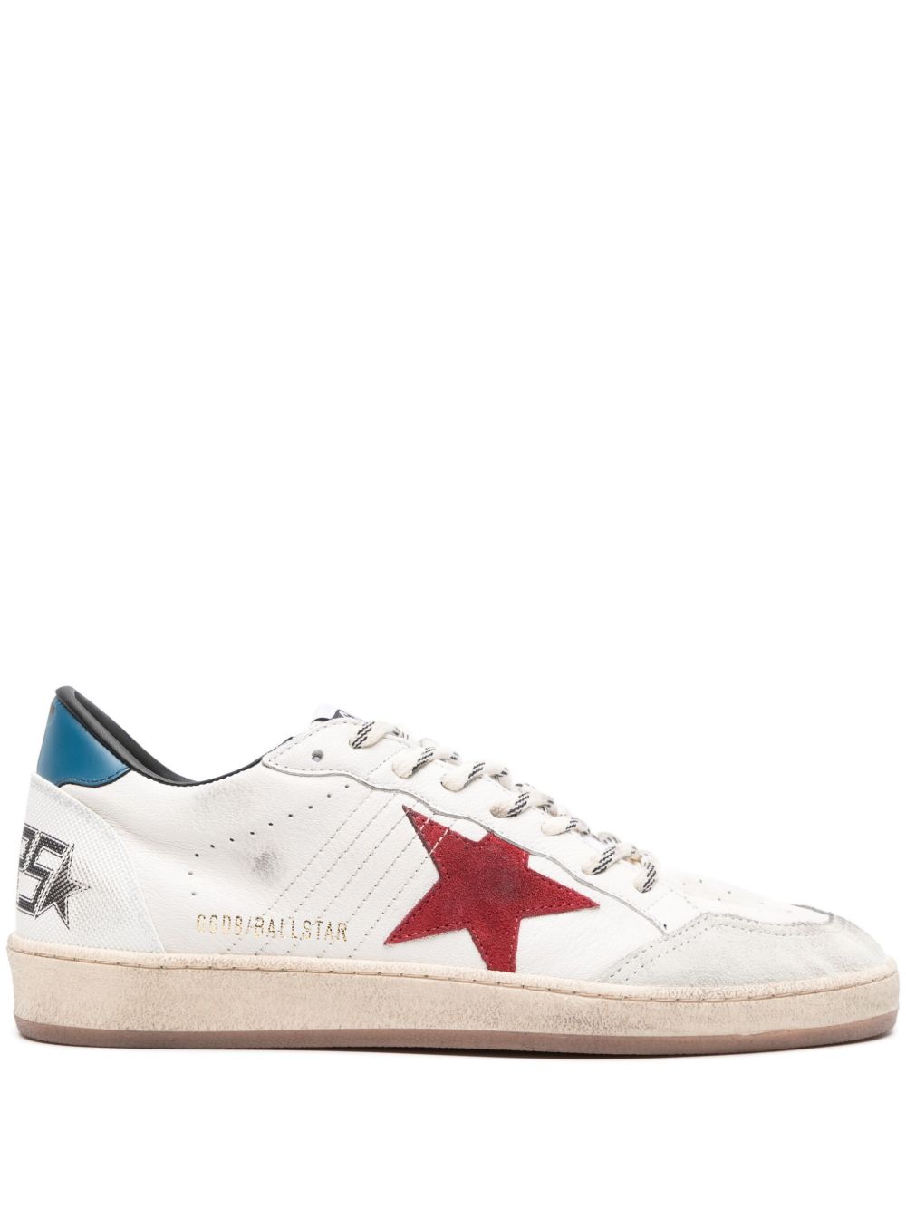 Golden Goose Ball Star 皮质运动鞋 - 白色