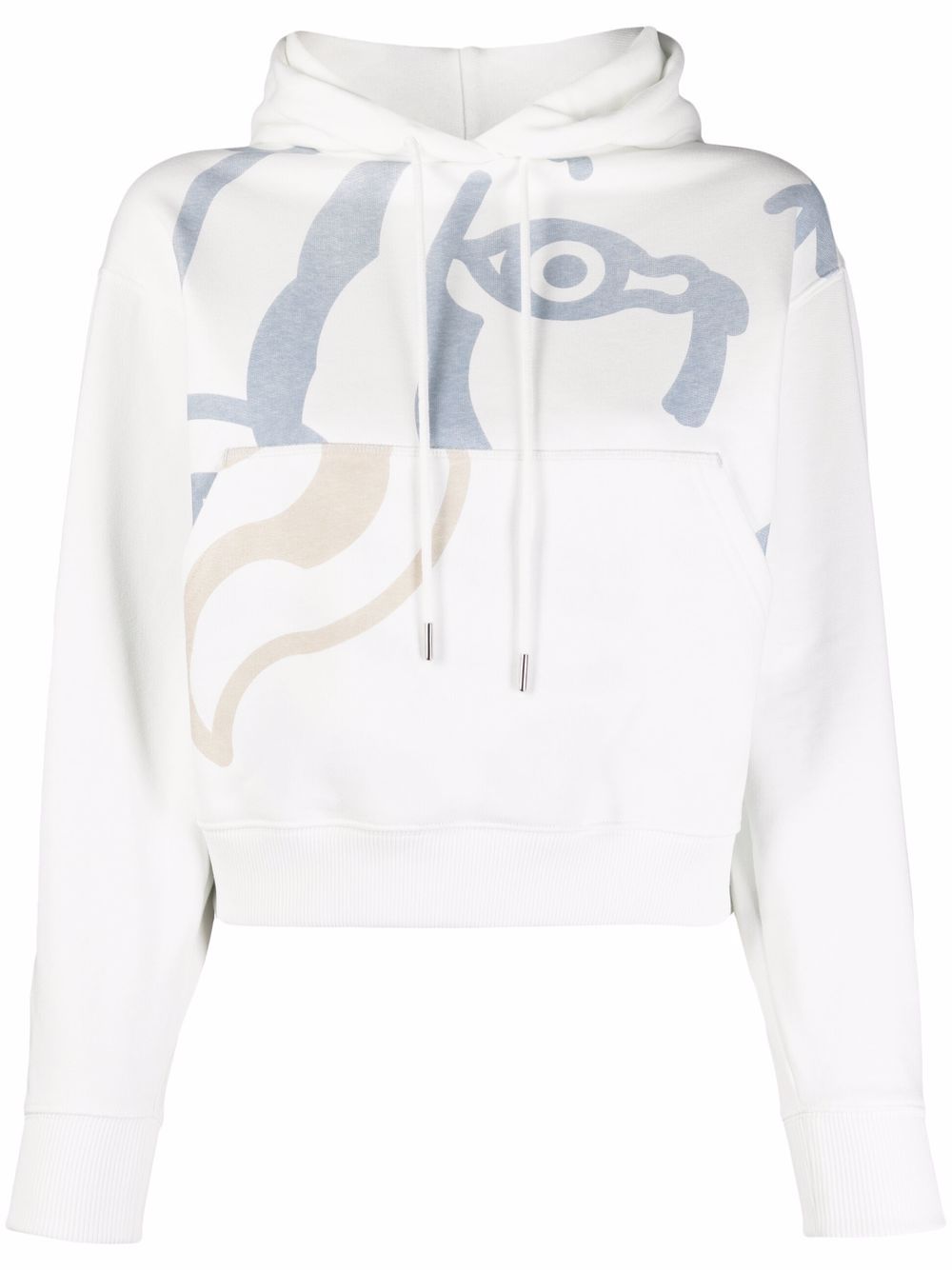 Kenzo 图案印花连帽衫 - 白色
