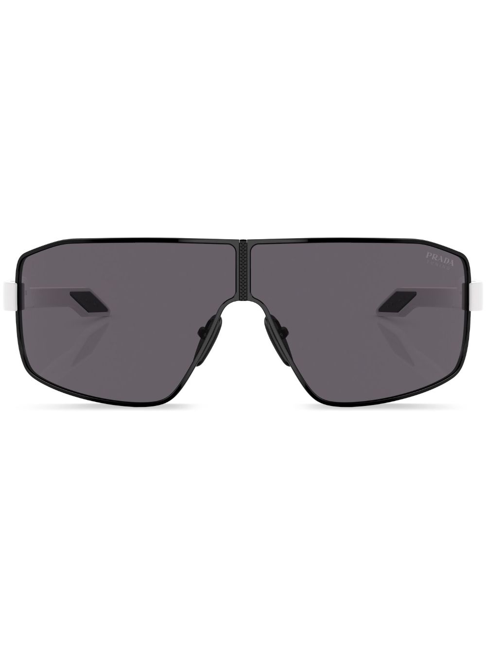 Prada Linea Rossa 超大框太阳眼镜 - 黑色