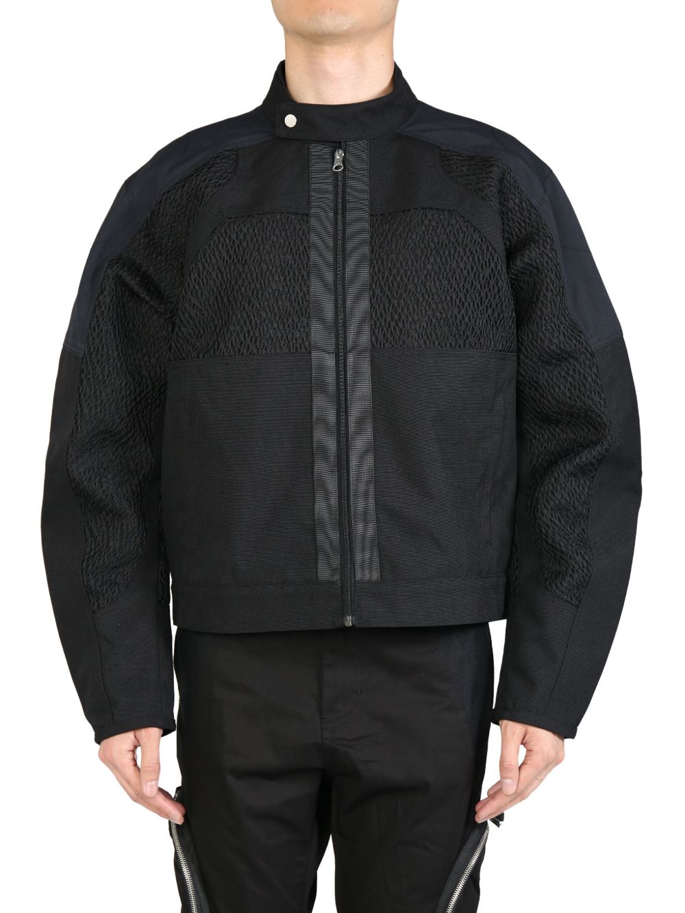 FFFPOSTALSERVICE motorcycle logo jacket - 黑色