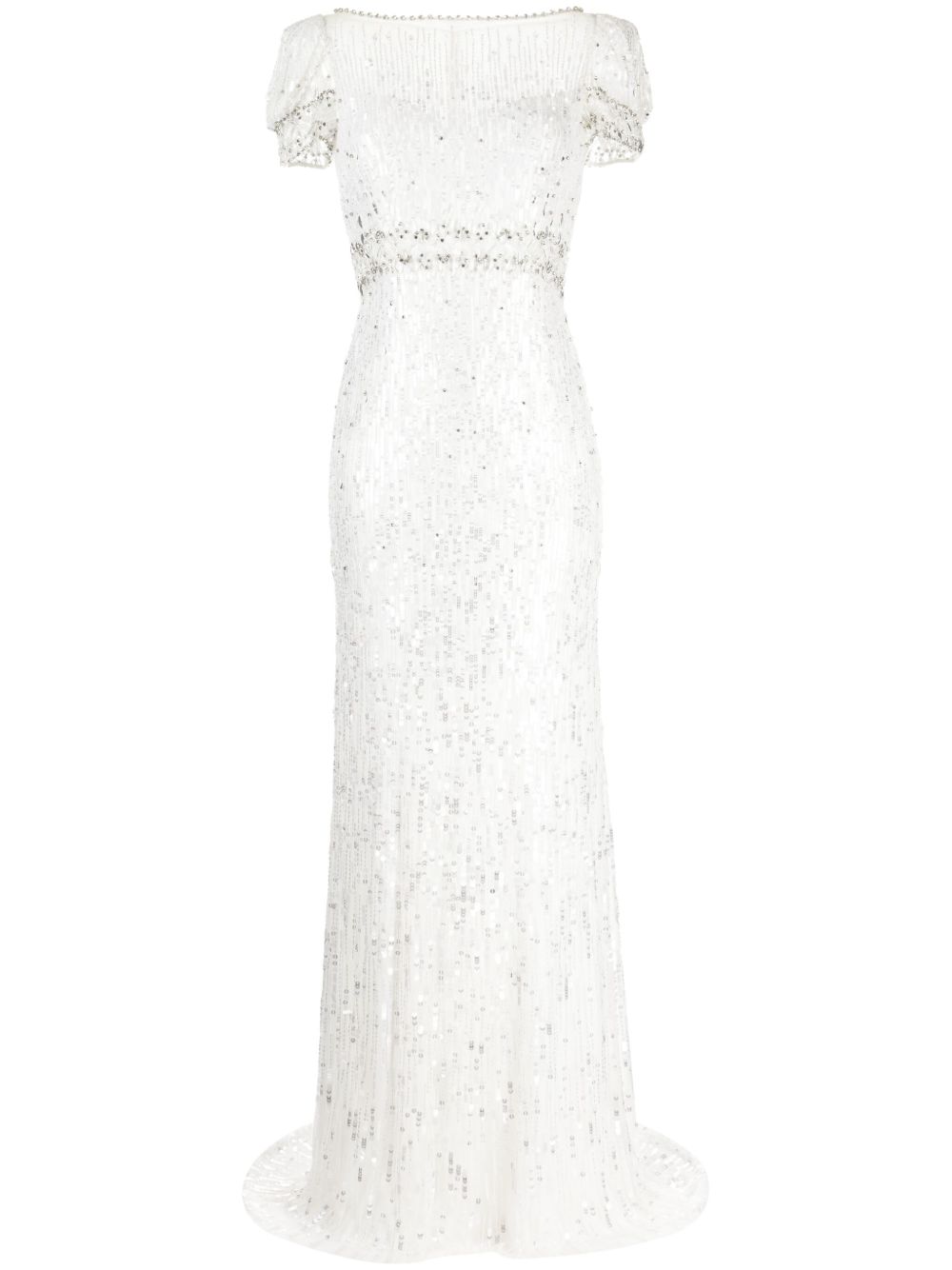 Jenny Packham Sungem 亮片缀饰连衣裙 - 中性色