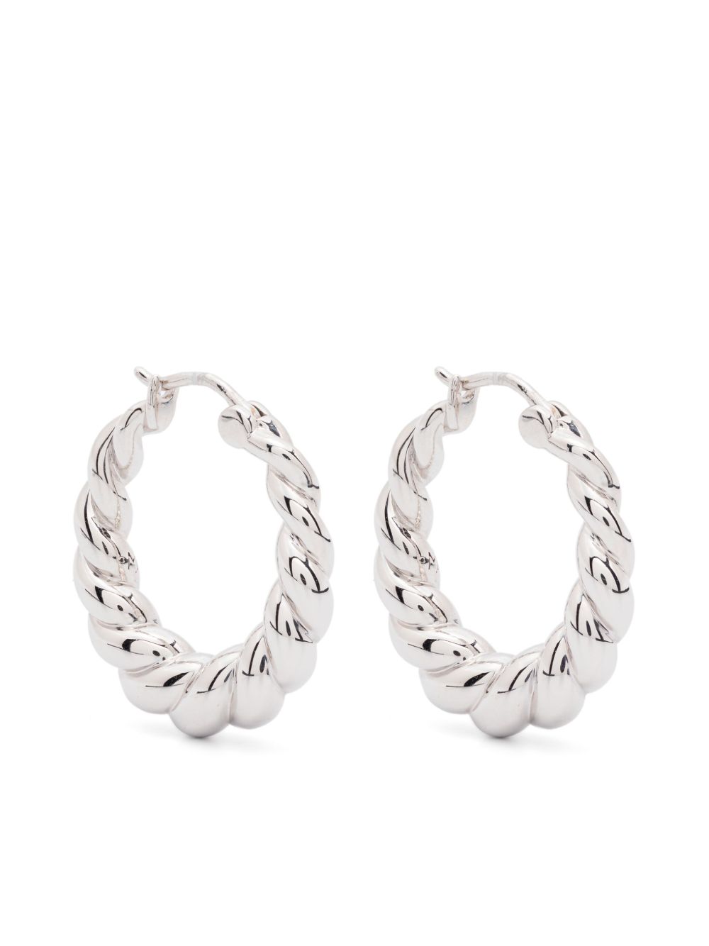 Missoma Twisted Tidal earrings - 银色