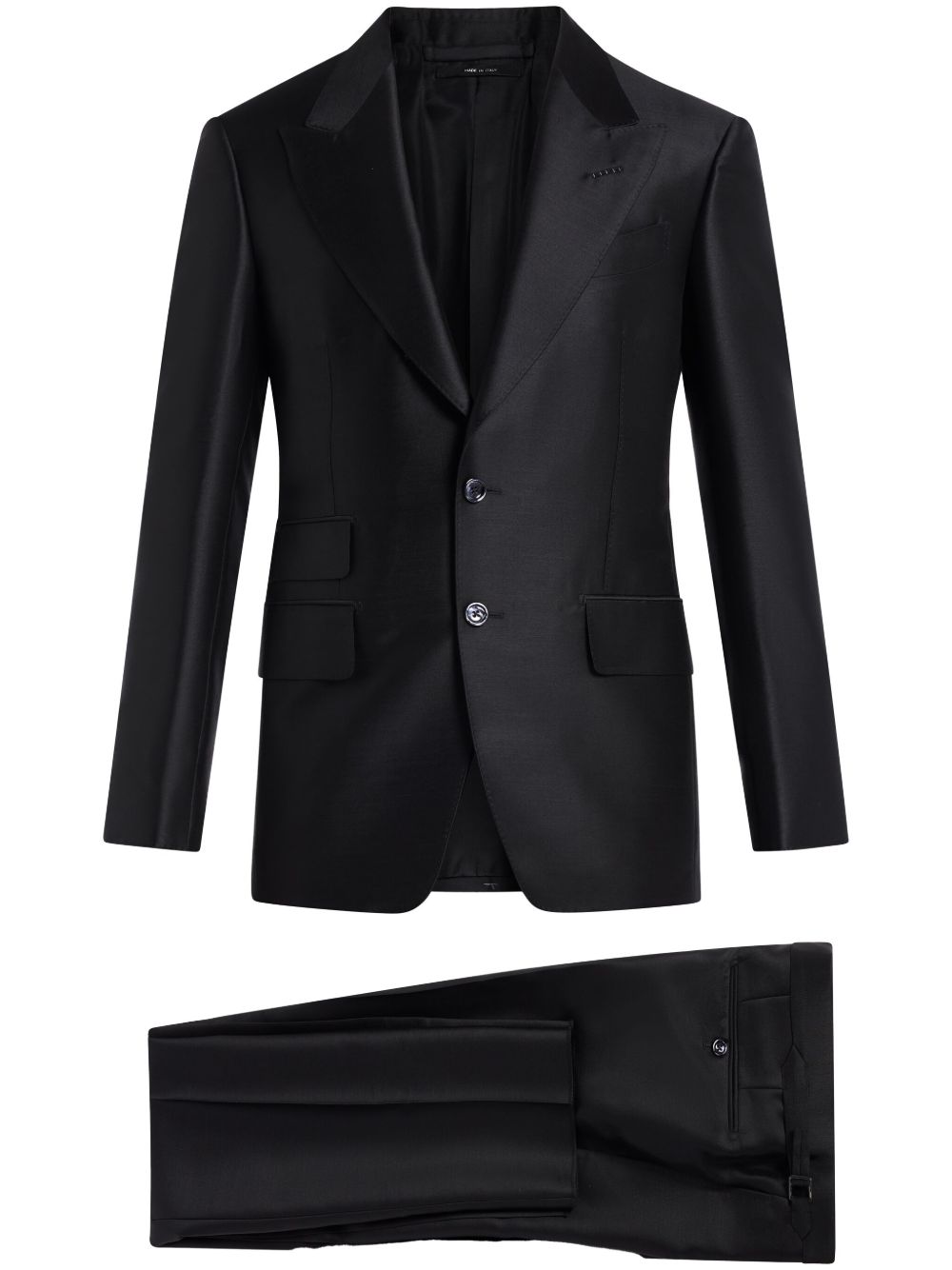TOM FORD 羊毛混纺单排扣西装套装 - 黑色