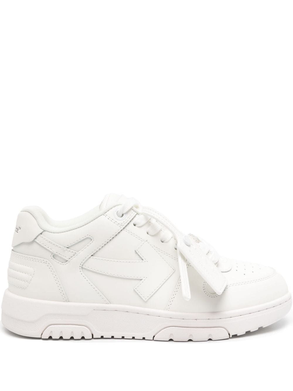 Off-White Out Of Office 皮质运动鞋 - 白色