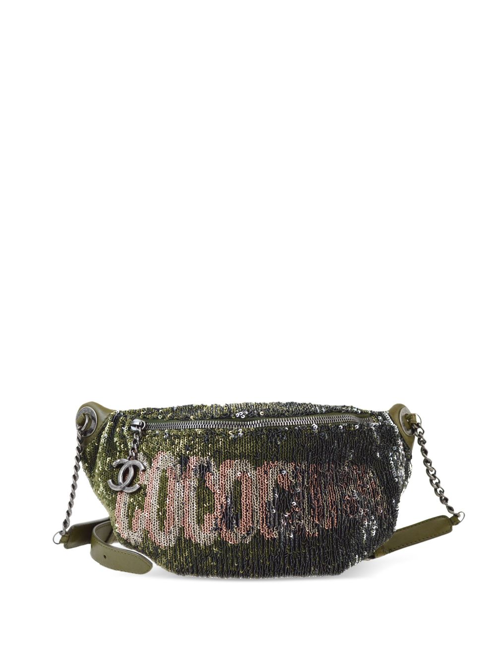 CHANEL Pre-Owned Sequins Coco Cuba 腰包（2016年典藏款） - 绿色