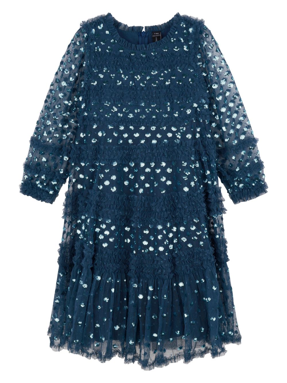 NEEDLE & THREAD KIDS Dot Shimmer 亮片缀饰连衣裙 - 蓝色