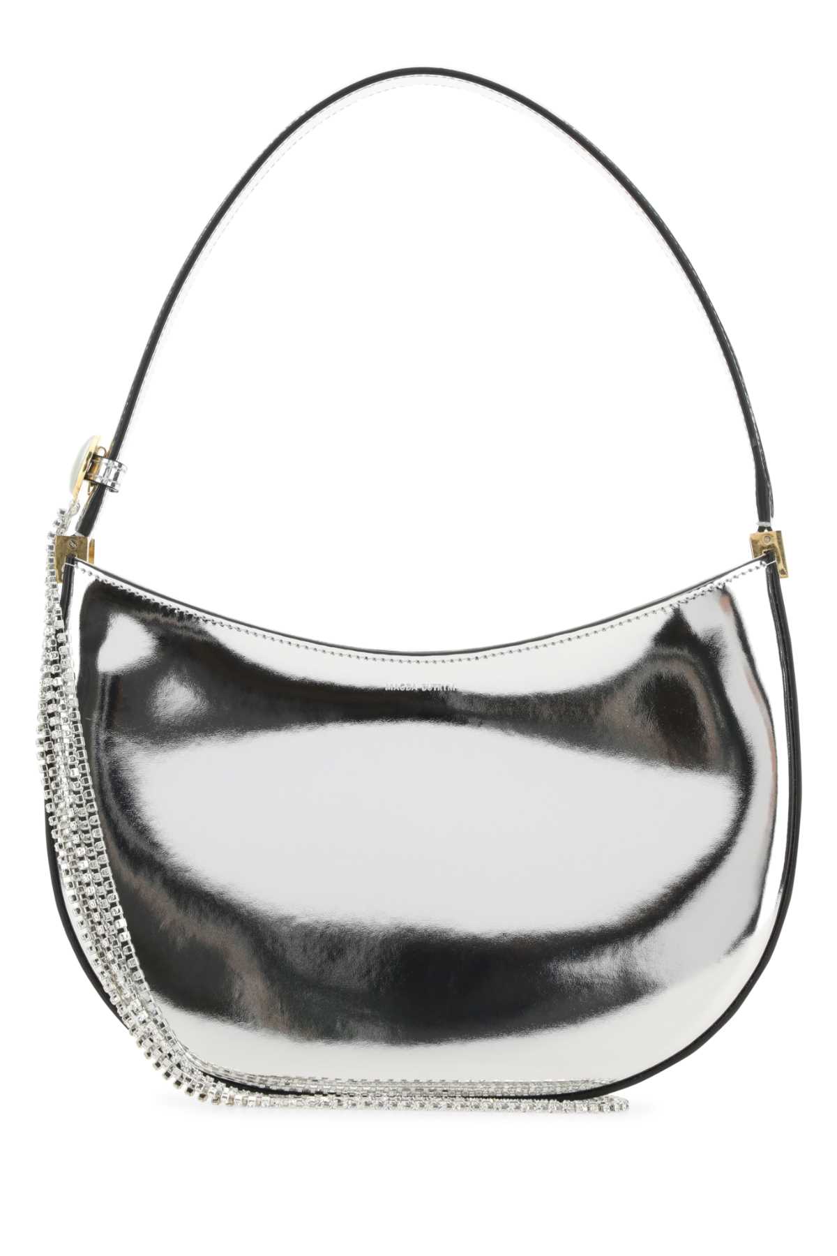 Magda Butrym Silver Leather Medium Vesna Handbag