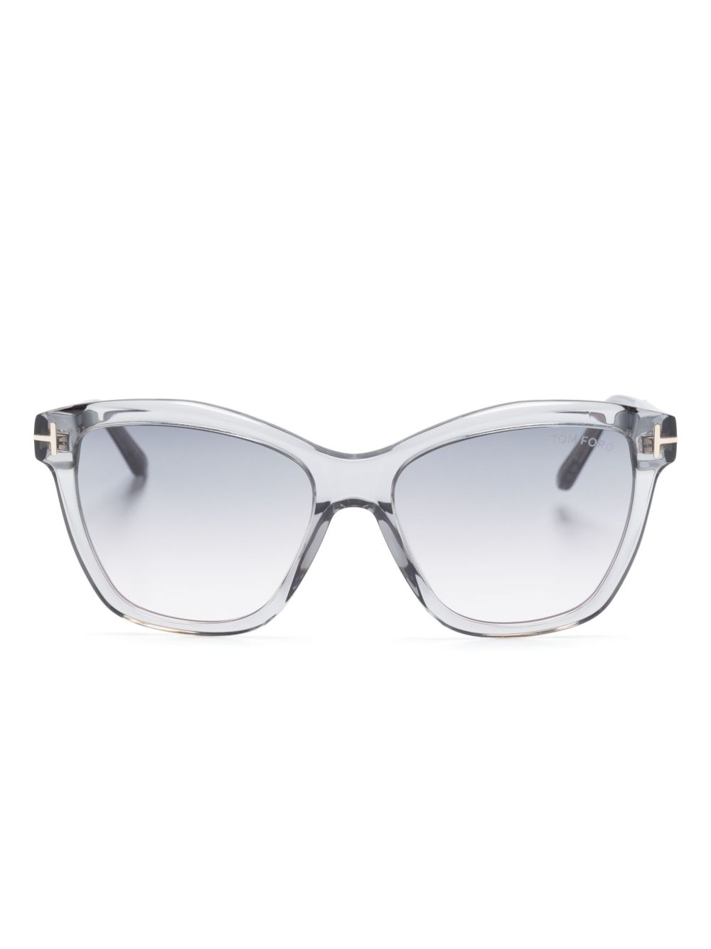 TOM FORD Eyewear Lucia Wayfarer 镜框太阳眼镜 - 灰色