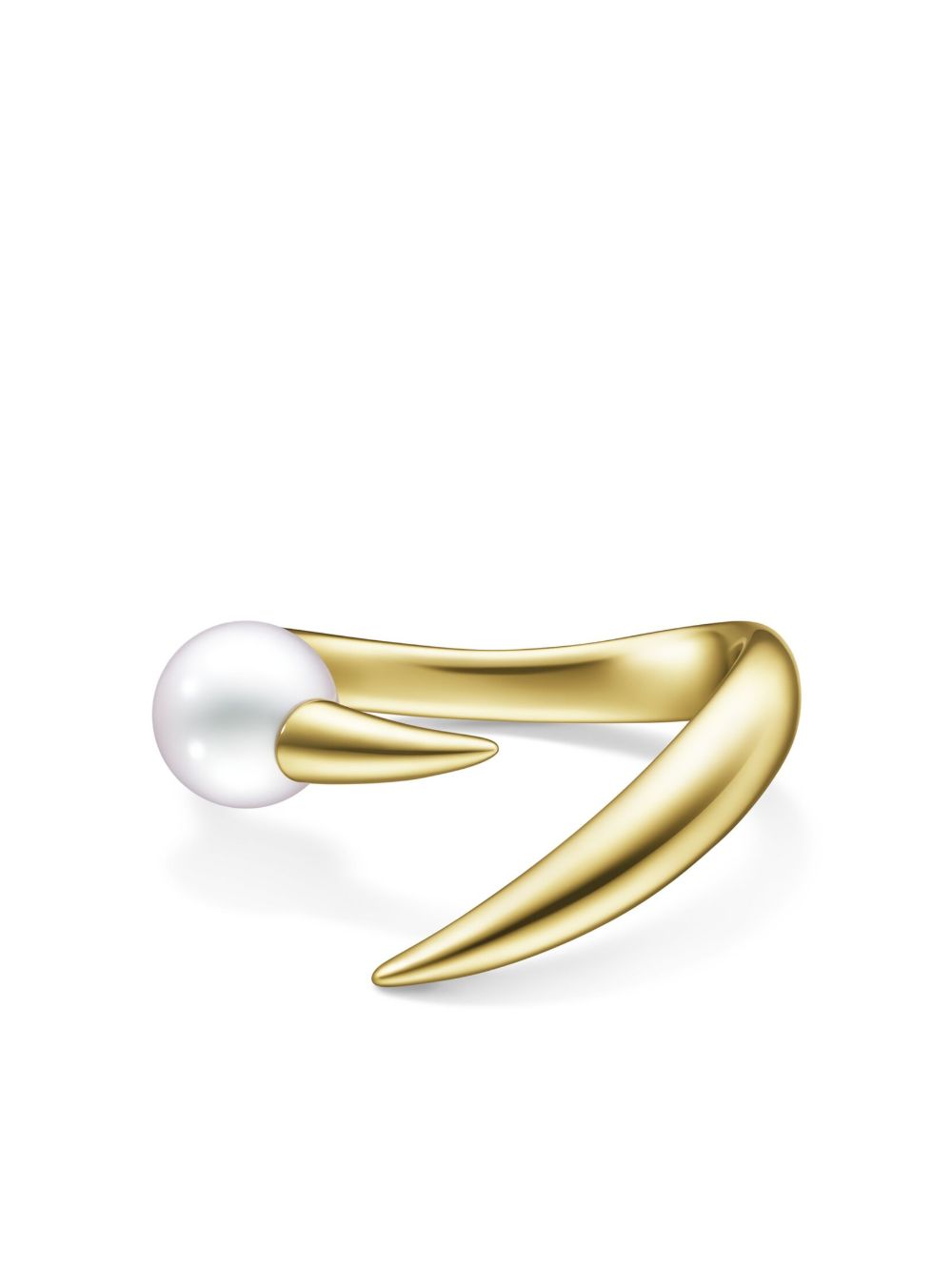 TASAKI 18K黄金 Collection Line Danger Horn Plu 戒指 - 金色