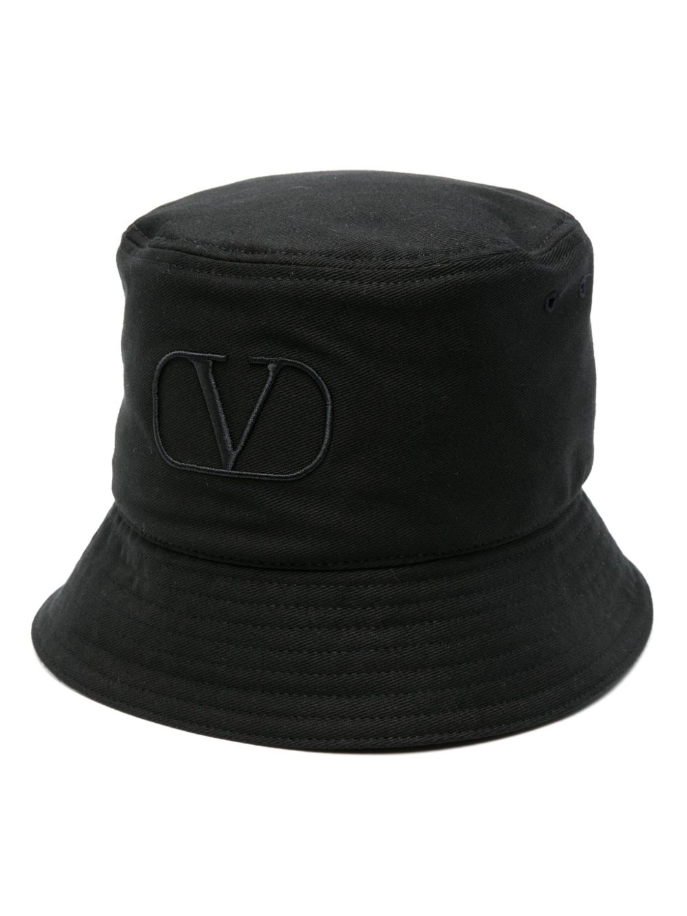 Valentino Garavani Pre-Owned VLogo Signature 棉渔夫帽 - 黑色