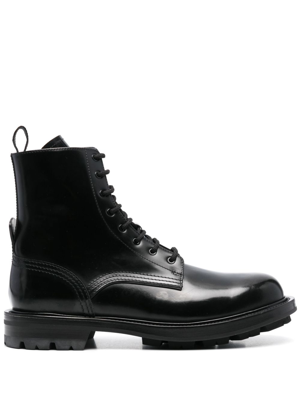 Alexander McQueen Pre-Owned 经典皮靴（典藏款） - 黑色