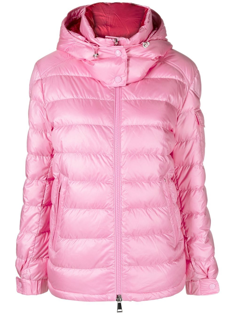 Moncler Dalles 绗缝连帽夹克 - 粉色