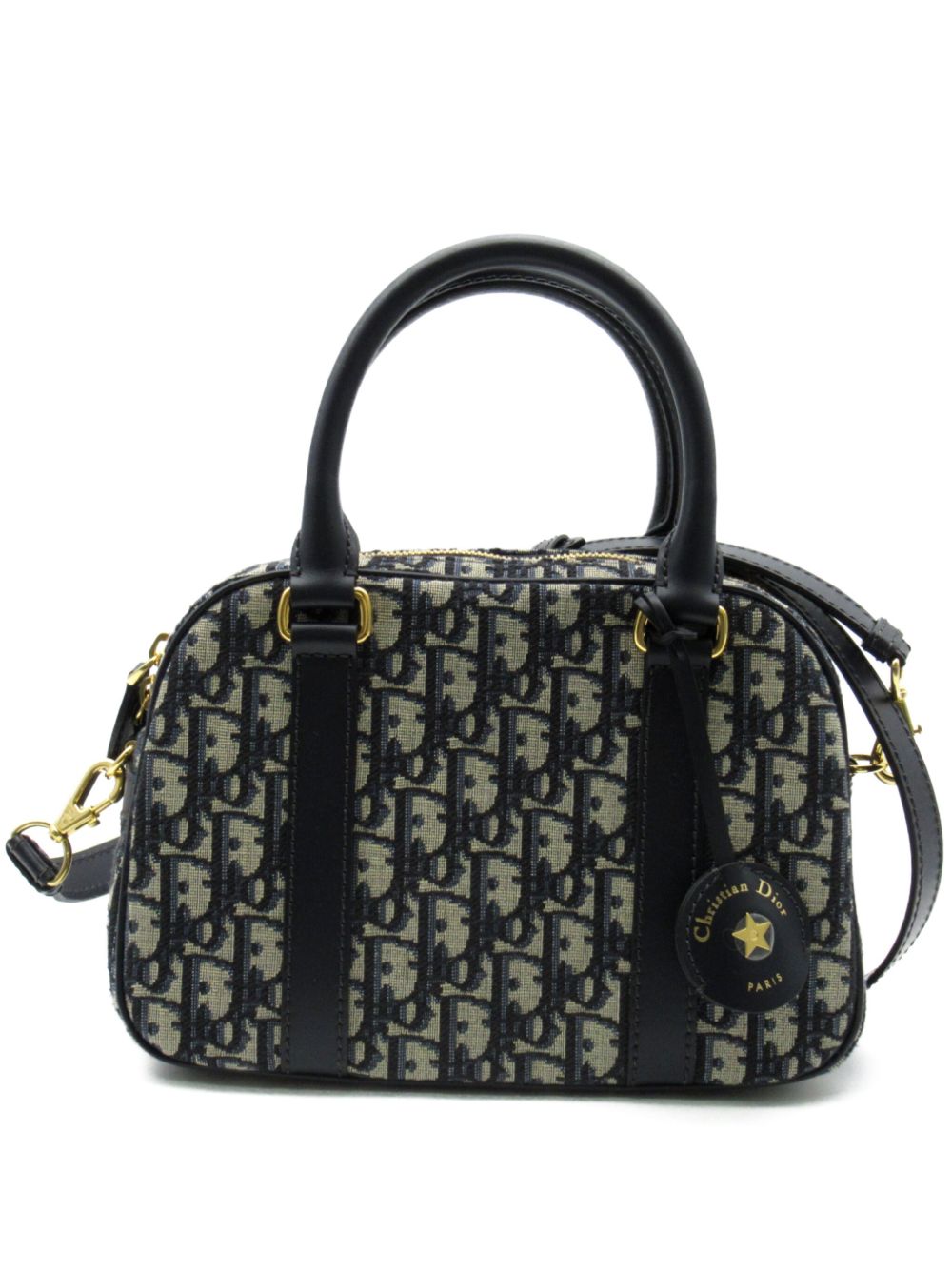 Christian Dior Pre-Owned Oblique 中号两用手提包（2010年代典藏款） - 蓝色