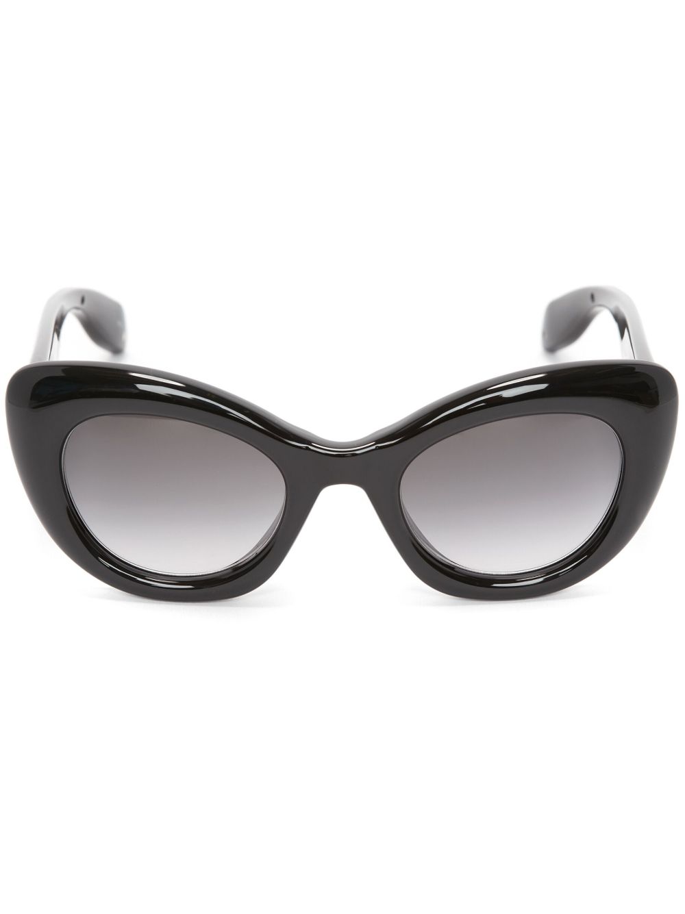 Alexander McQueen Eyewear 猫眼框骷髅头吊饰太阳眼镜 - 黑色