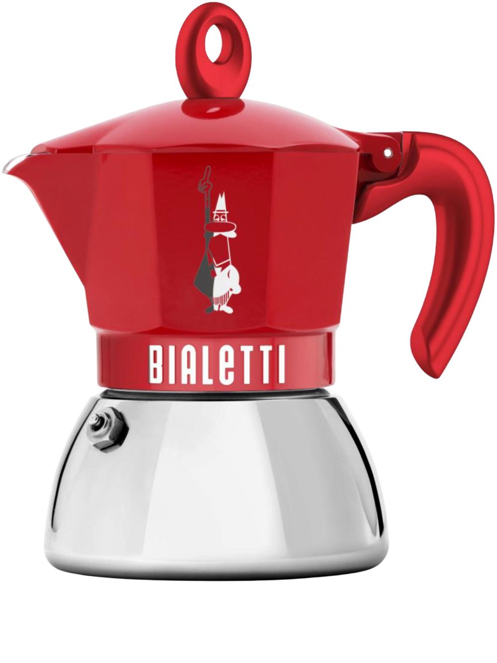 Bialetti Moka Induction Alfonso 印花咖啡壶 （124 克 ） - 红色