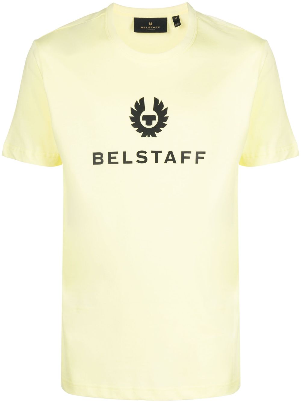 Belstaff logo印花棉T恤 - 黄色