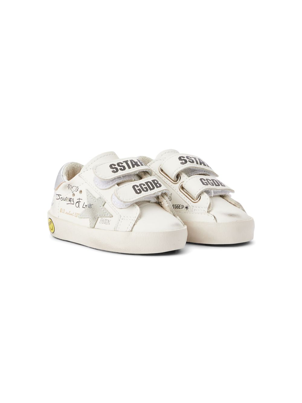 Golden Goose Kids Old School Junior 运动鞋 - 白色