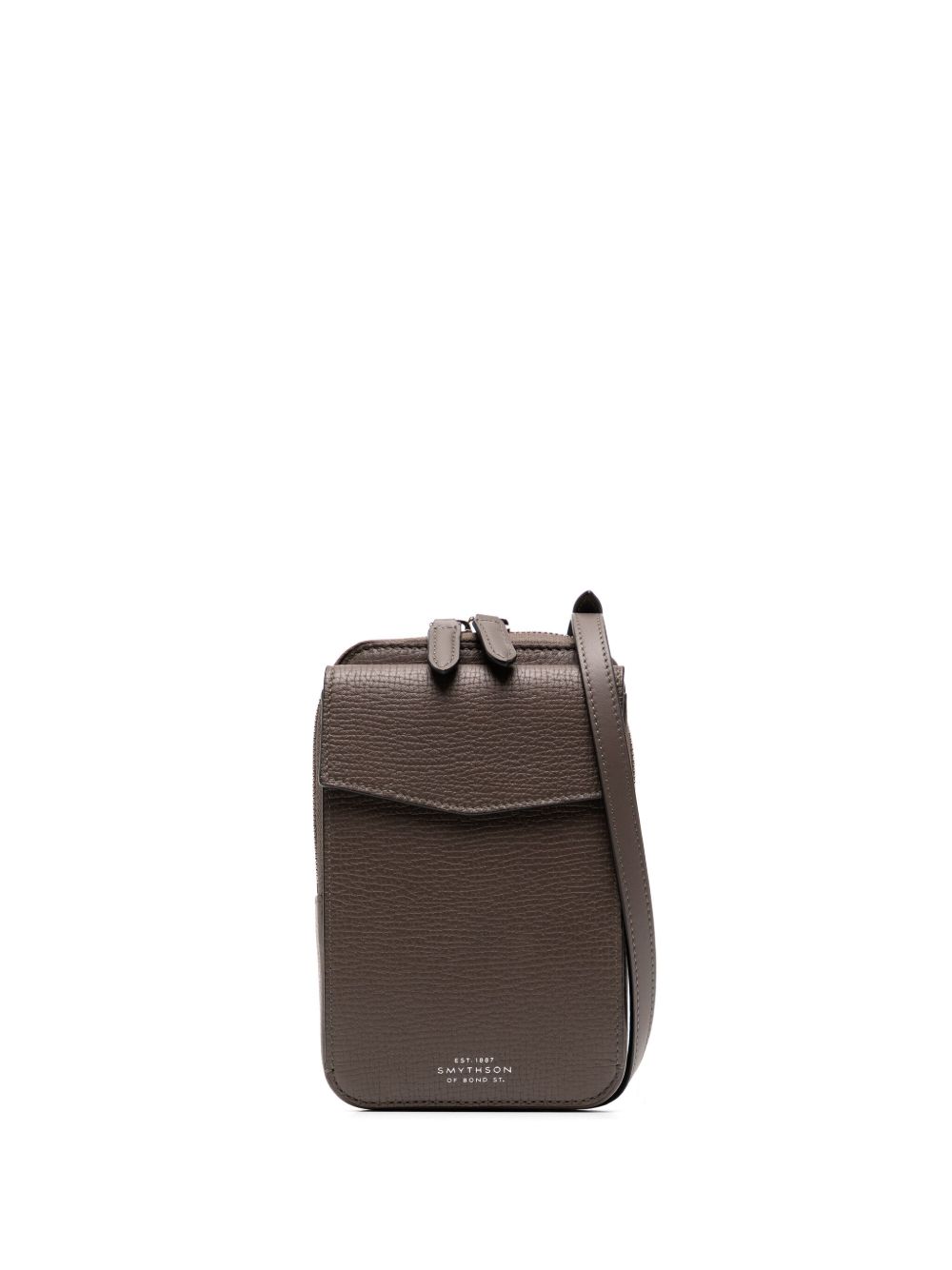Smythson 斜挎小袋 - 褐色