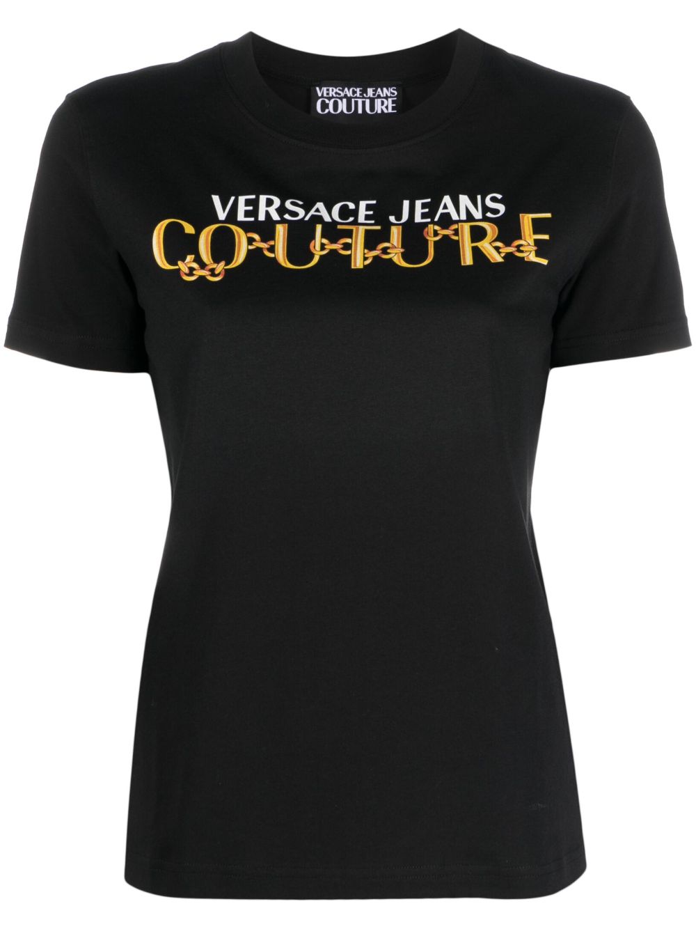 Versace Jeans Couture Logo Couture 印花T恤 - 黑色