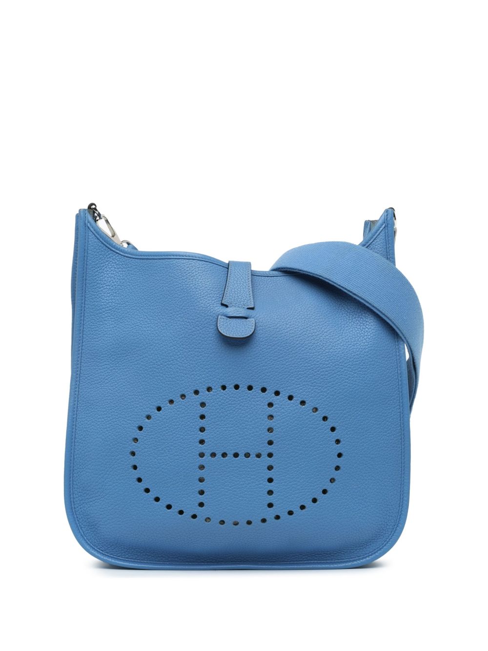 Hermès Pre-Owned Clemence Evelyne III GM 斜挎包（2014年典藏款） - 蓝色