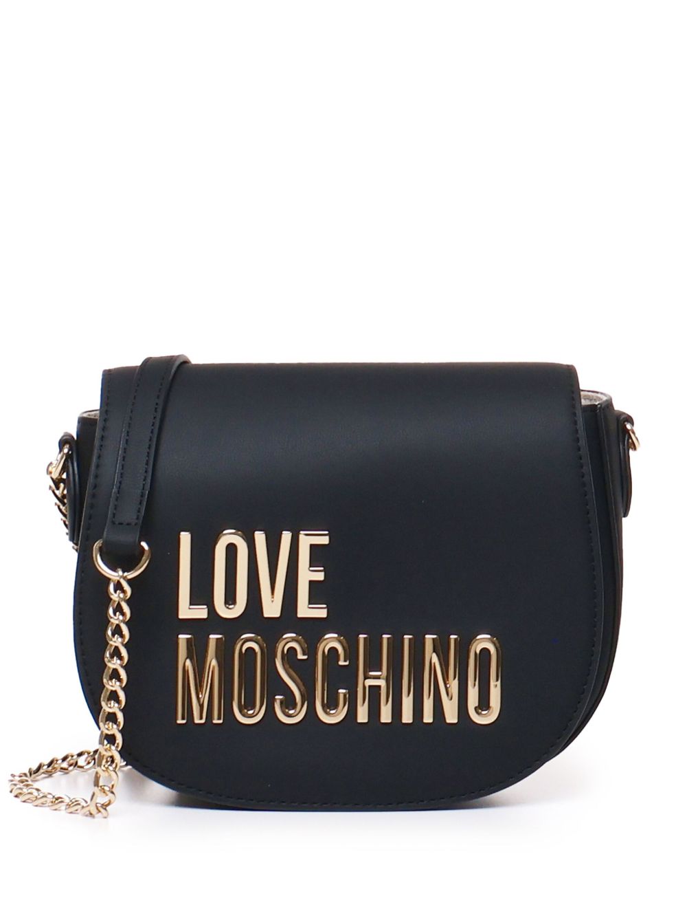 Love Moschino logo斜挎包 - 黑色
