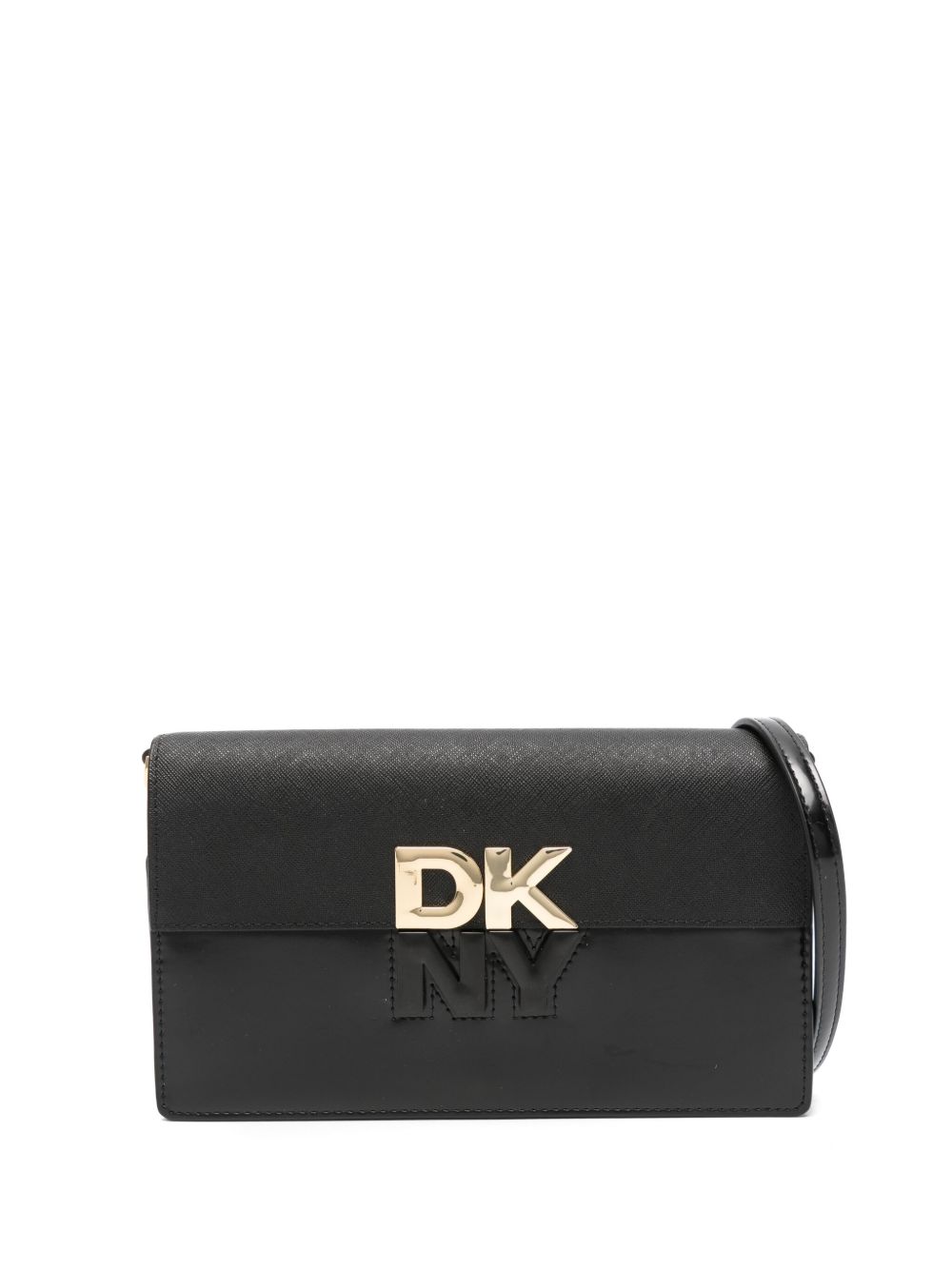 DKNY logo手拿包 - 黑色