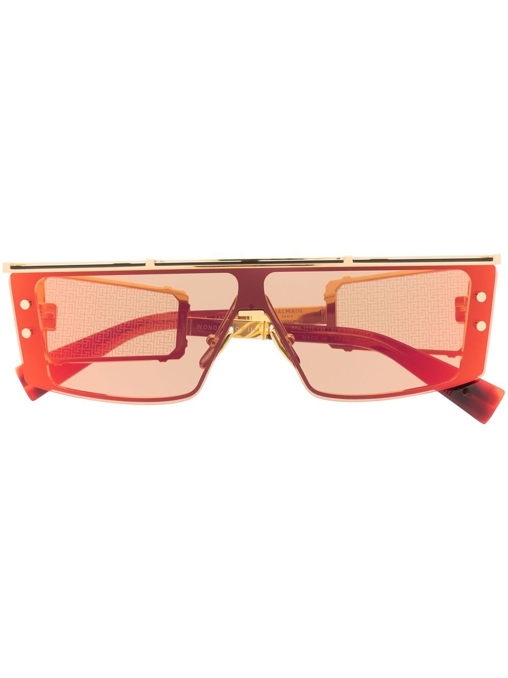 Balmain Eyewear 巴尔曼 方框太阳眼镜 - 金色