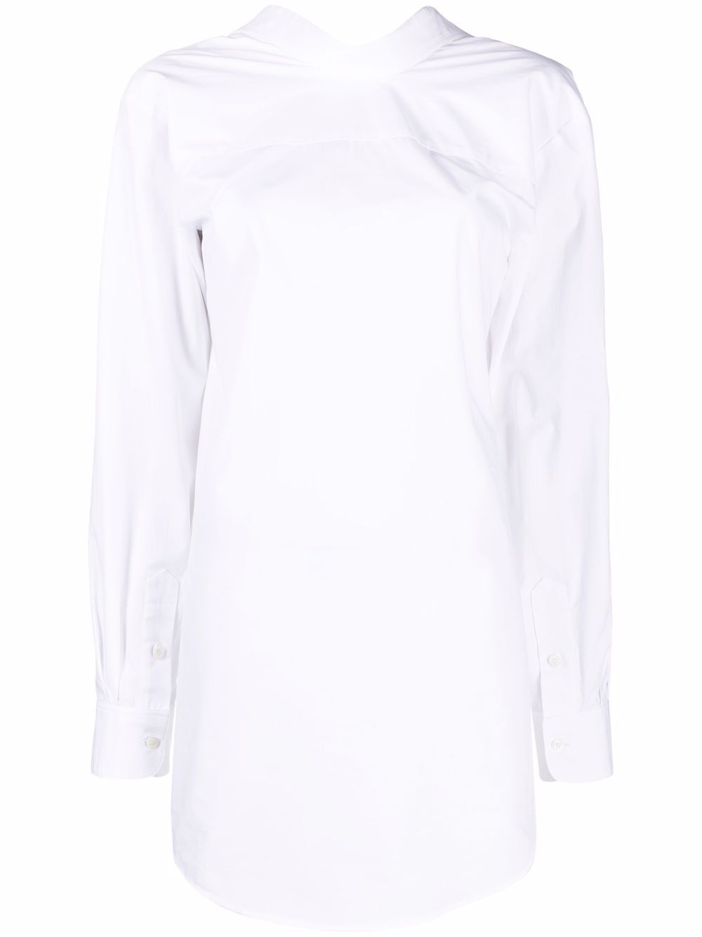 Viktor & Rolf Back-To-Front 衬衫裙 - 白色