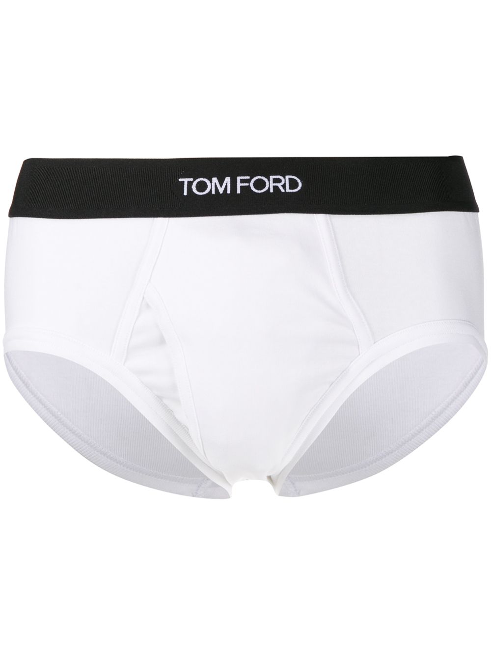 TOM FORD logo镶嵌紧身三角裤 - 白色