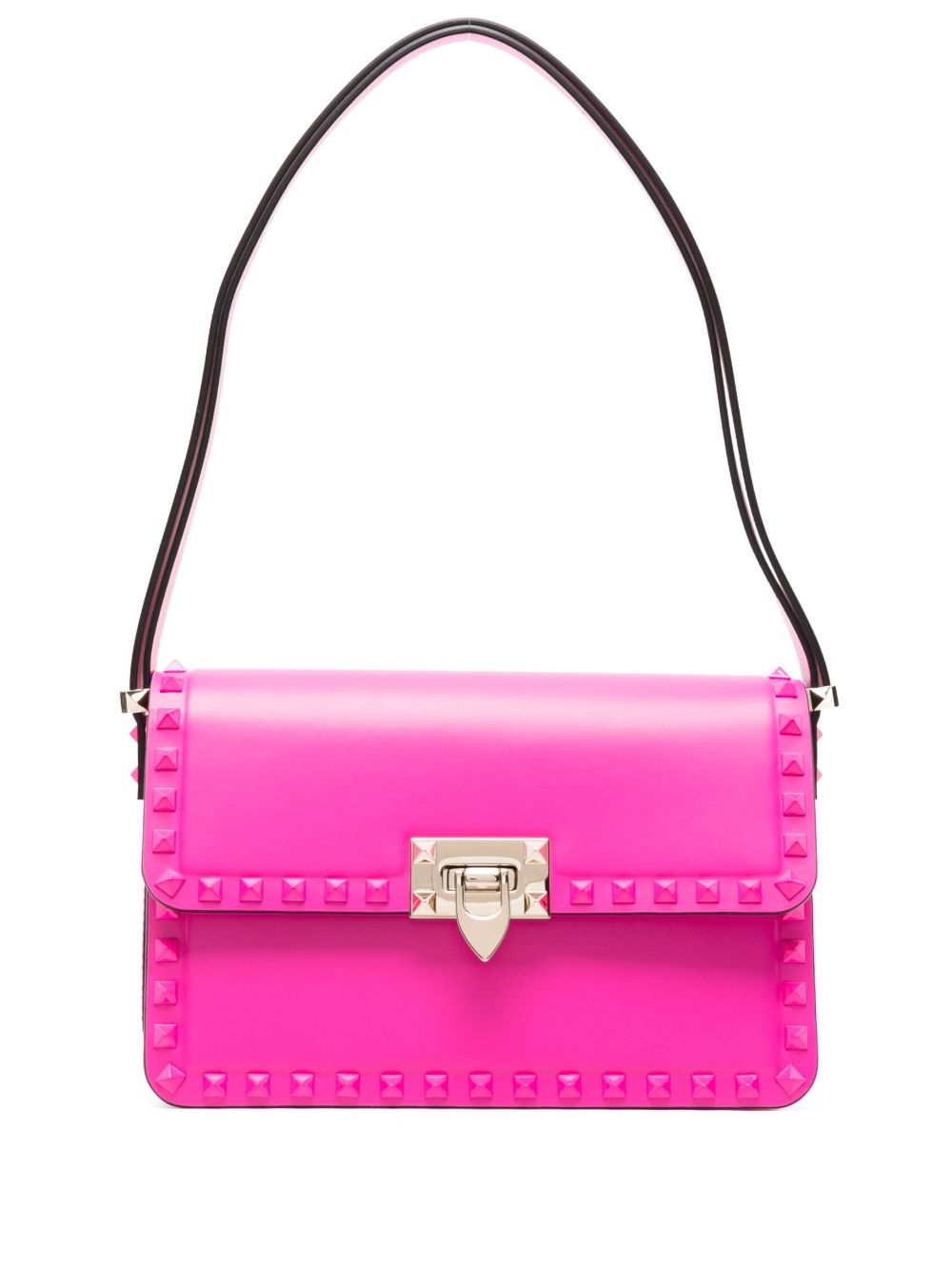 Valentino Garavani Rockstud23 皮质单肩包 - 粉色