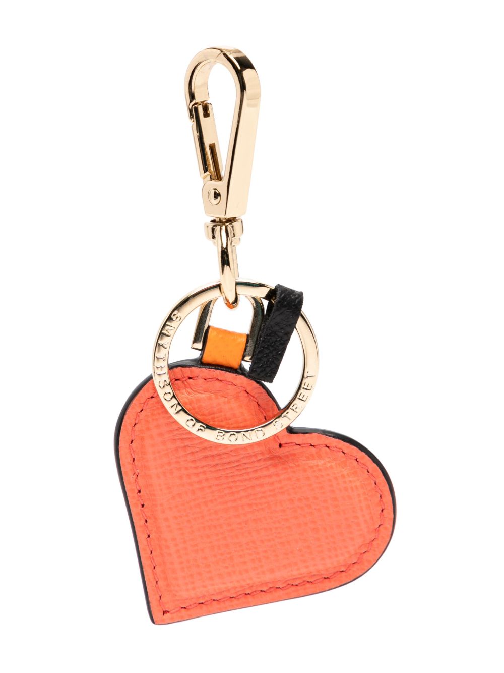 Smythson Heart 钥匙扣 - 粉色