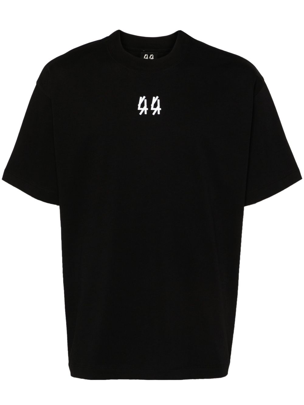 44 LABEL GROUP Lasered 棉T恤 - 黑色