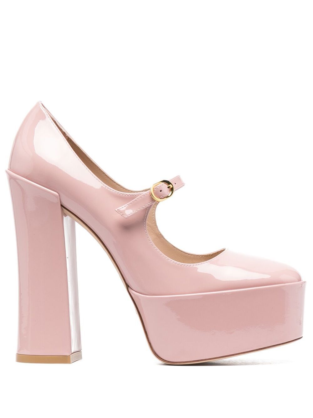 Stuart Weitzman 圆头高跟鞋 - 粉色