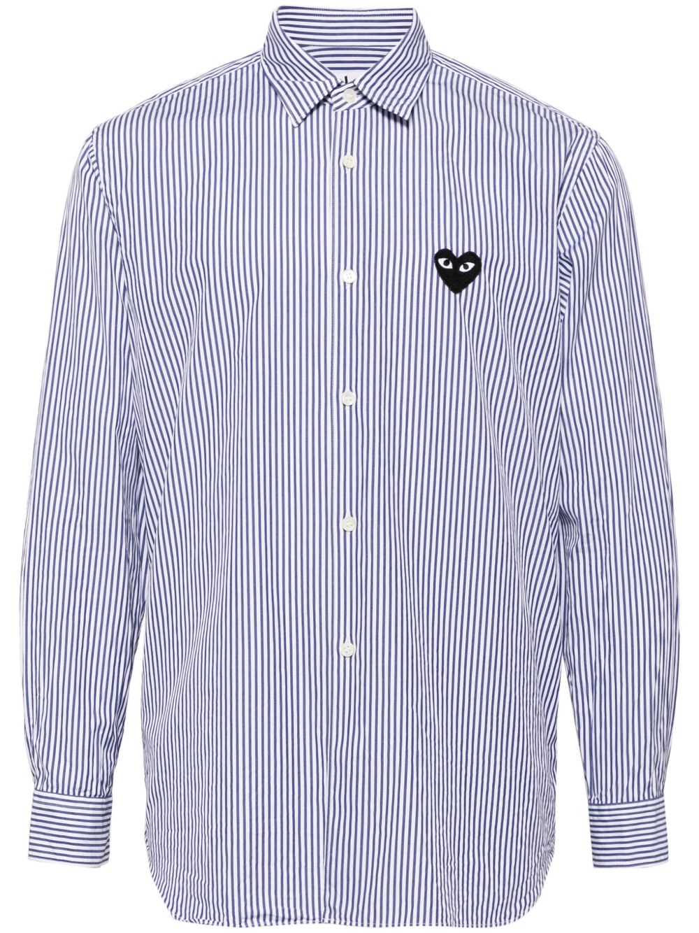 Comme Des Garçons Play 标贴棉衬衫 - 蓝色