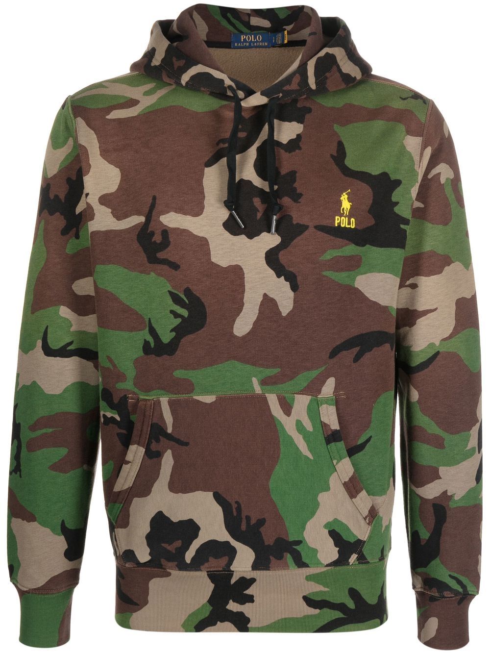Polo Ralph Lauren 迷彩印花抽绳系带连帽衫 - 绿色