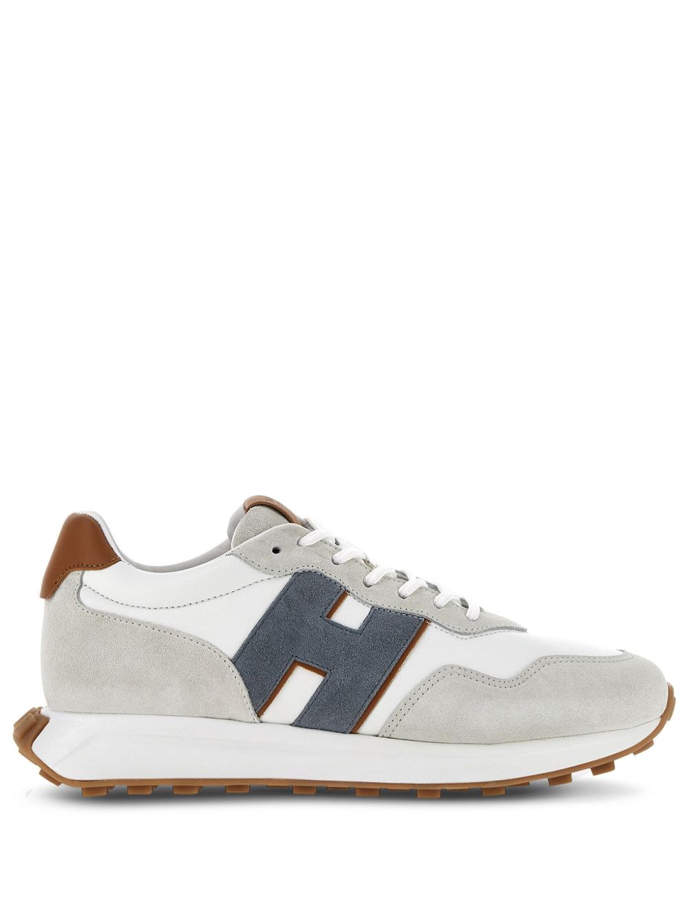 Hogan H601 系带绒面皮运动鞋 - 灰色