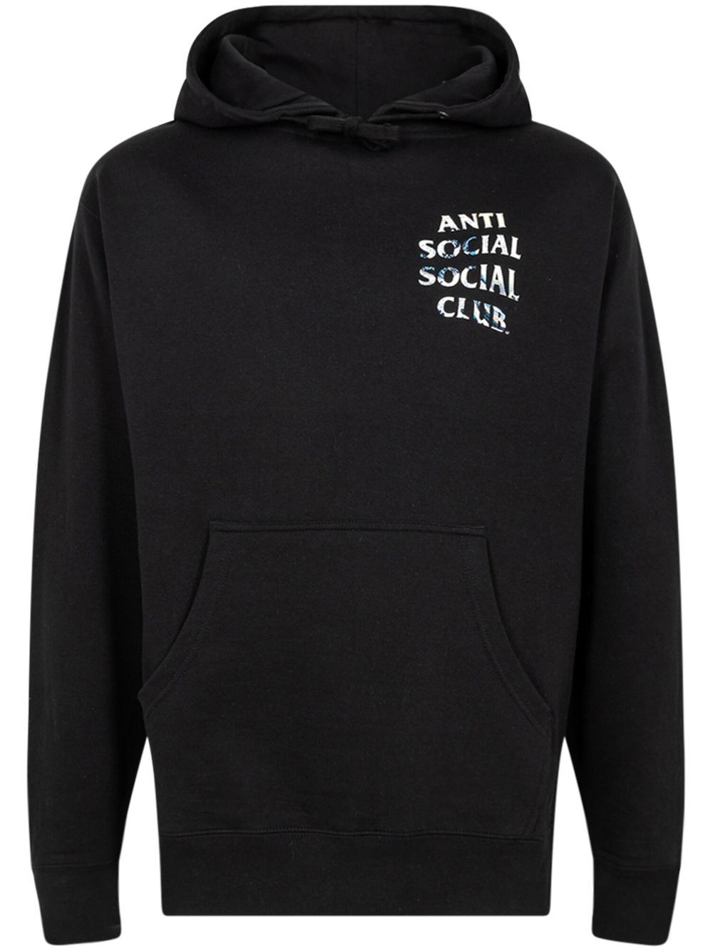 Anti Social Social Club logo印花连帽衫 - 黑色