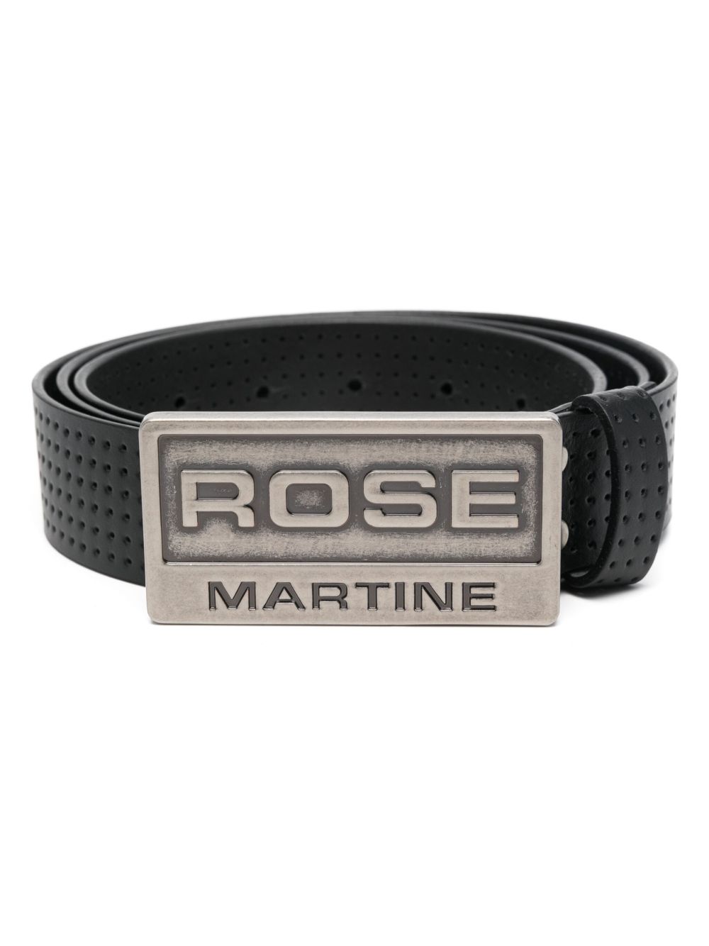 Martine Rose Perforated Sports 腰带 - 黑色
