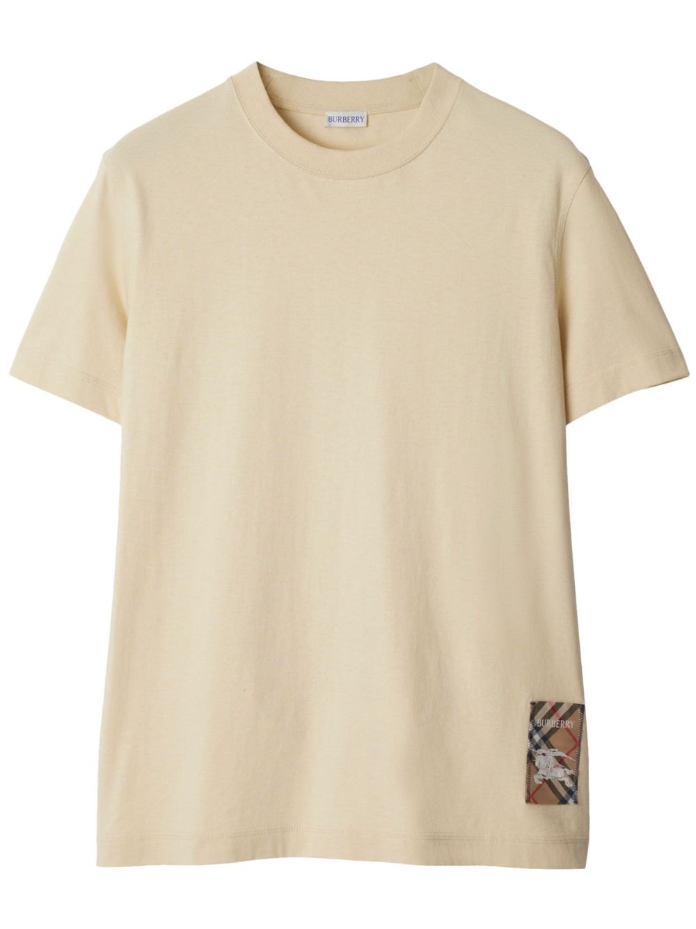 Burberry Check Label 棉T恤 - 中性色