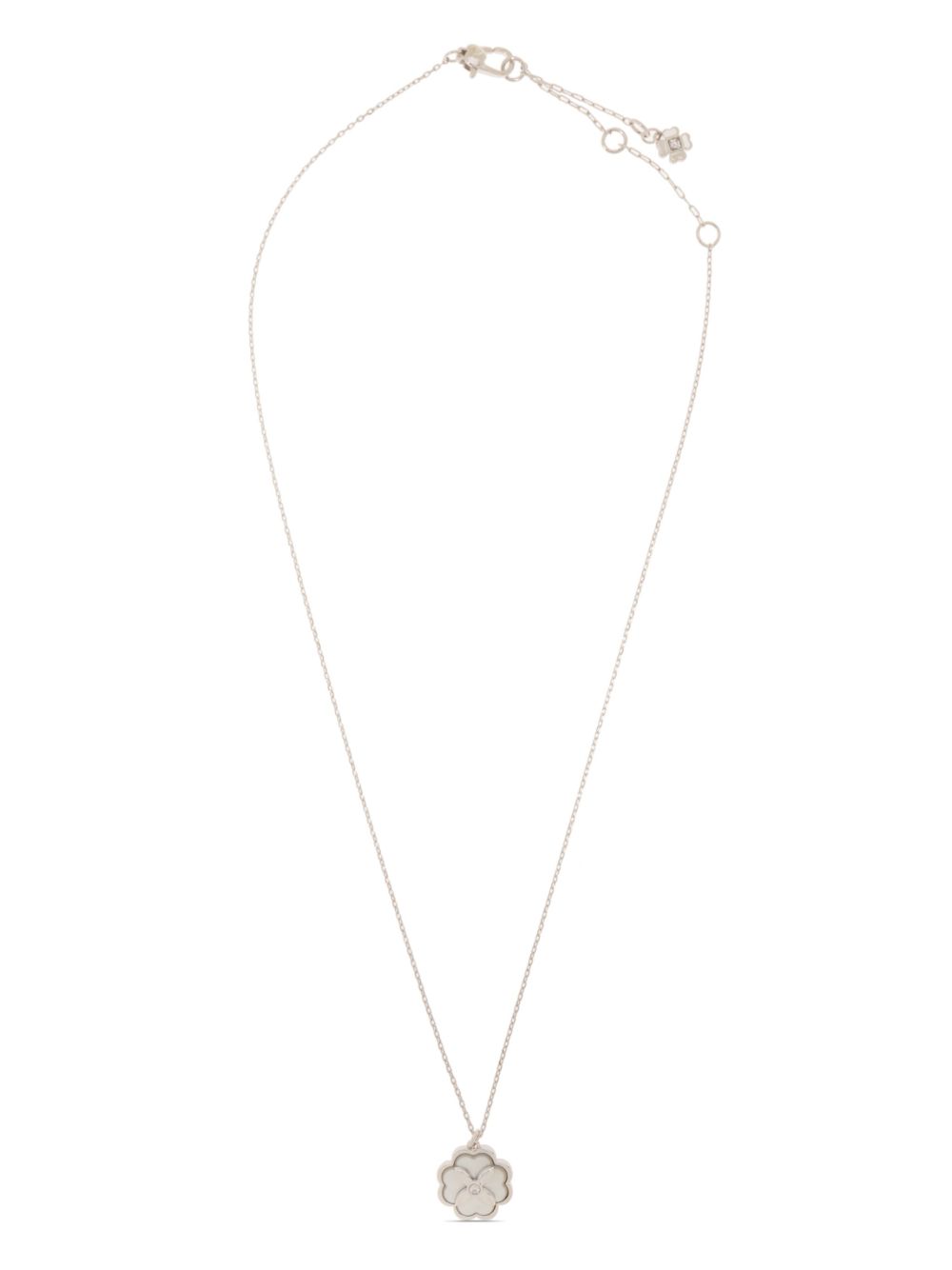 Kate Spade Heritage Bloom 吊饰项链 - 银色