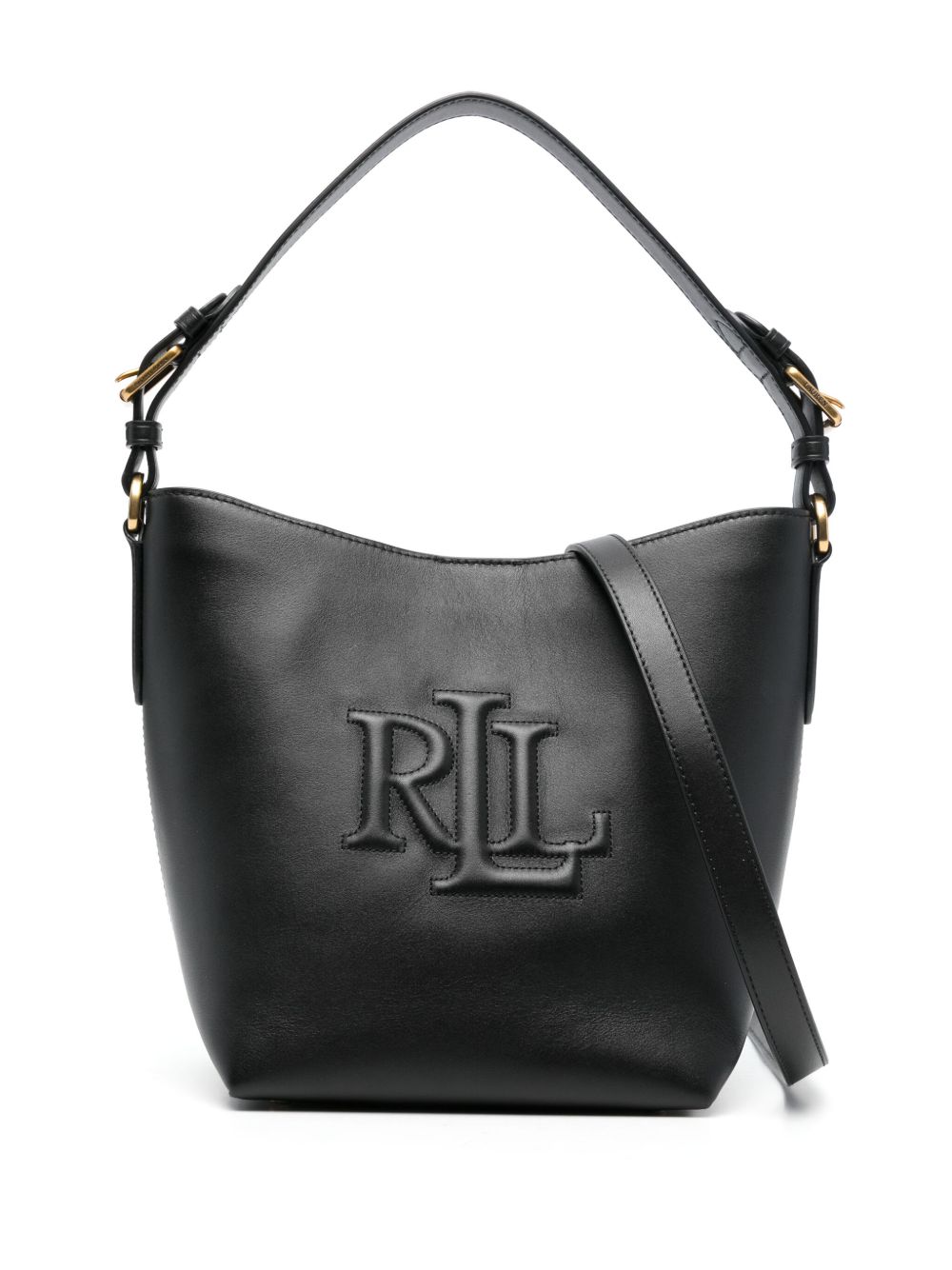 Lauren Ralph Lauren Witley 中号水桶包 - 黑色